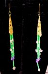 Handcrafted Native Wildflower Dangle Earrings - Indigenous Floral Boho Jewelry for Summer Festivals