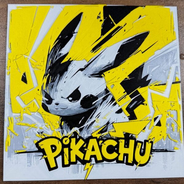 Electric Burst Pikachu HueForge Fan Art