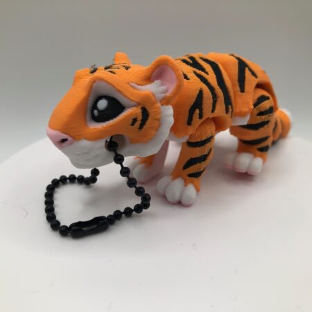 Mini Flexible Tiger Keychain