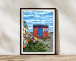 Yarmouth Red Shed and Buoy Wall Print
