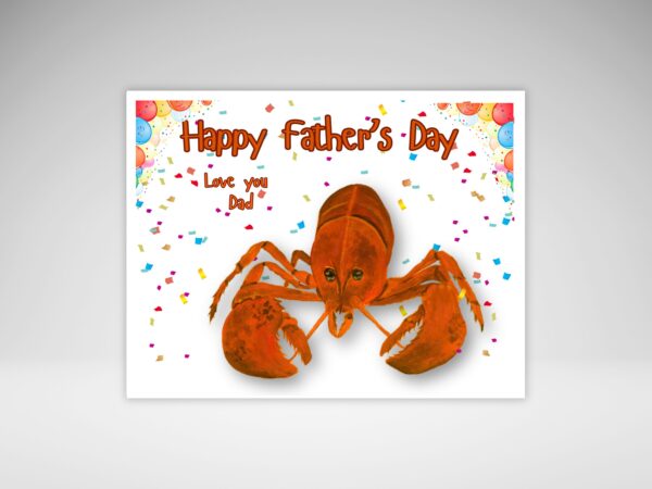 Cute Lobster Father's Day Card