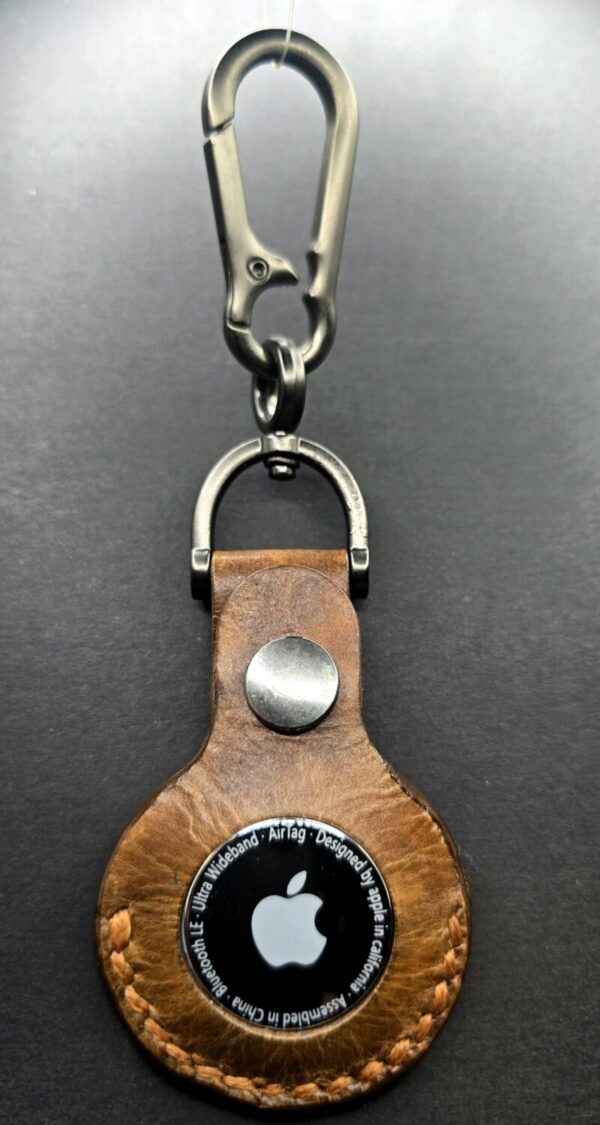 Apple Air Tag Holder Handcrafted from Premium Quality Veg-Tanned Leather