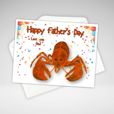 Cute Lobster Father's Day Card