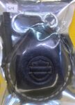 Charcoal Grey Vegetable Tanned Leather Harley Davidson Key Fob Case