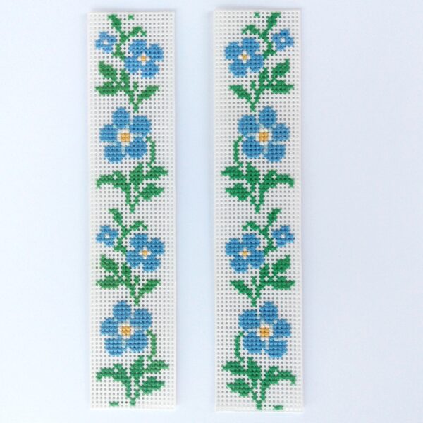 Forget-me-nots Cross Stitch Bookmark PDF - Digital Download