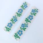 Forget-me-nots Cross Stitch Bookmark PDF - Digital Download