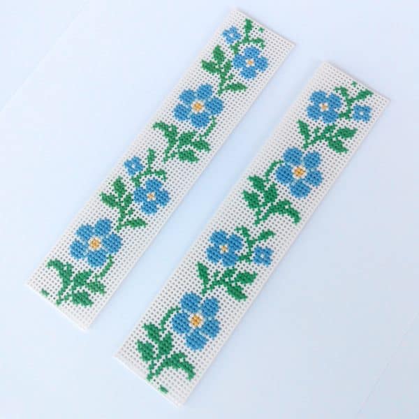 Forget-me-nots Cross Stitch Bookmark PDF - Digital Download