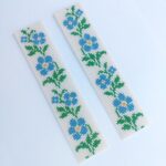 Forget-me-nots Cross Stitch Bookmark PDF - Digital Download