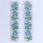 Forget-me-nots Cross Stitch Bookmark PDF - Digital Download