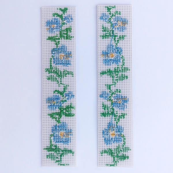 Forget-me-nots Cross Stitch Bookmark PDF - Digital Download