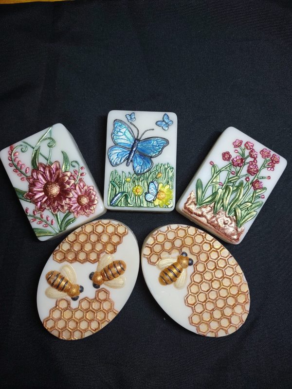 Soap ~Triple Butters Hand Painted 90g -Island Breeze Scent