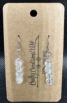 Shattered Marble Earrings - White
