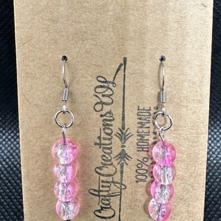 Shattered Marble Earrings - Pink