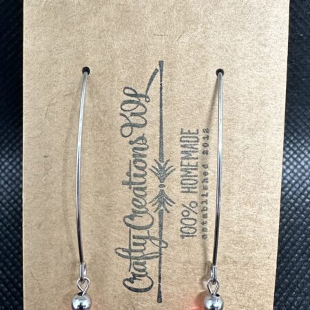 Shattered Marble Earrings - Orange (Single)