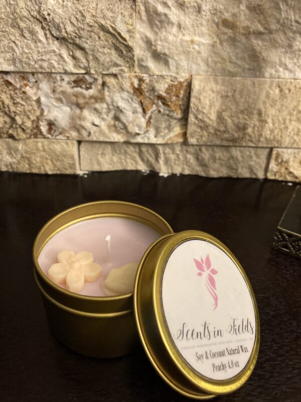 Gold Tin Candle (by Scents in Fields)