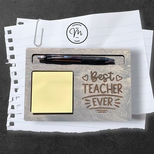 Best Teacher Ever Sticky Note Holder
