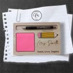 Personalized Teacher Sticky Note Holder