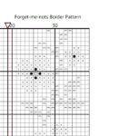 Forget-me-nots Cross Stitch Bookmark PDF - Digital Download