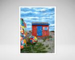 Yarmouth Red Shed and Buoy Wall Print