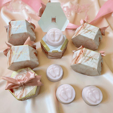 Custom Baby Girl Shower Soap Favors