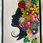 Quilling Love Flowers Woman Face Painting