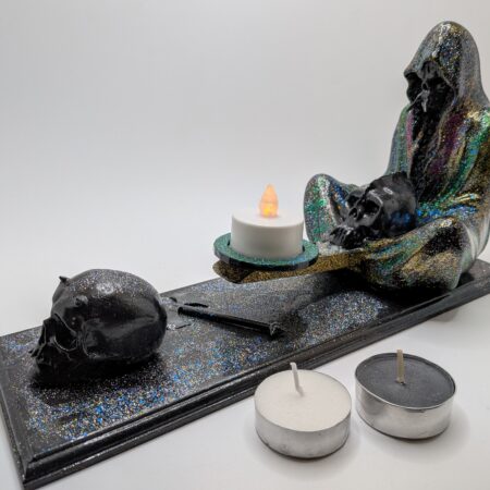 Grim Reaper mini candle holder