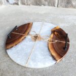 Round Walnut & Epoxy Charcuterie Boards