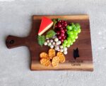 Live Edge Walnut Charcuterie Boards - Personalized