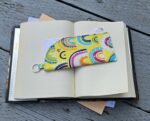 "Yellow Rainbows" Sunglasses or Eyeglasses Fabric Case with a keychain loop