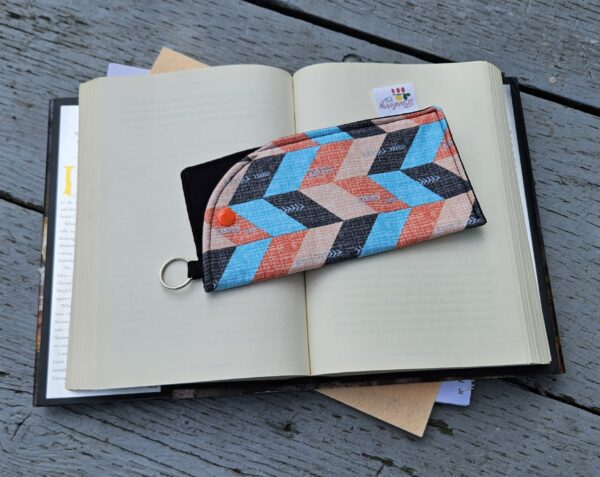 "Tribal" Sunglasses and Eyeglasses Fabric Cases with keychain loop