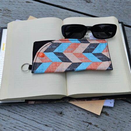 "Tribal" Sunglasses and Eyeglasses Fabric Cases with keychain loop