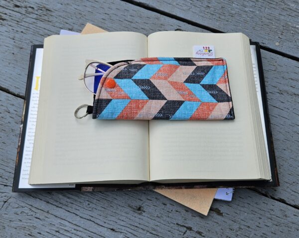"Tribal" Sunglasses and Eyeglasses Fabric Cases with keychain loop