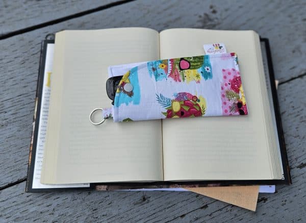 "Beach Fruits" Sunglasses and Eyeglasses Fabric Cases with keychain loop