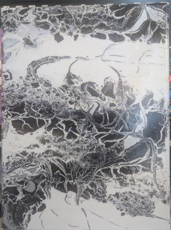 Black and White Abstract - Wall ART