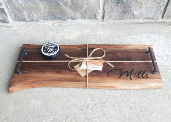 Live Edge Walnut Charcuterie Boards-Personalized