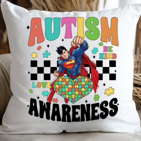 Autism Awareness Pillows - Super Heros