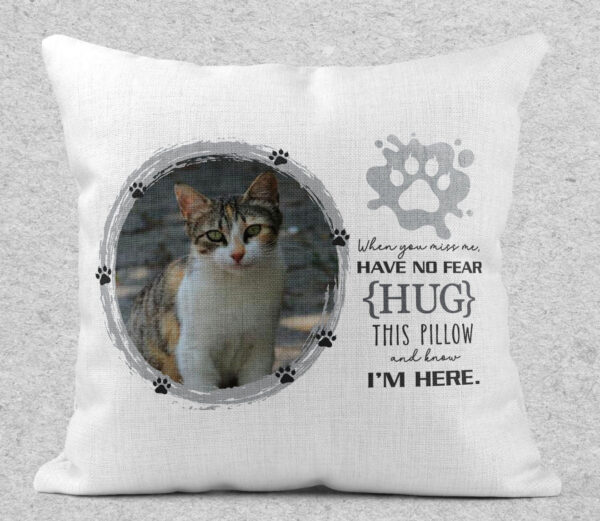 Memorial Cat Pillow - Personalized