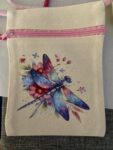 Dragonfly, 2 sided small crossbody bag