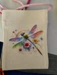 Dragonfly, 2 sided small crossbody bag