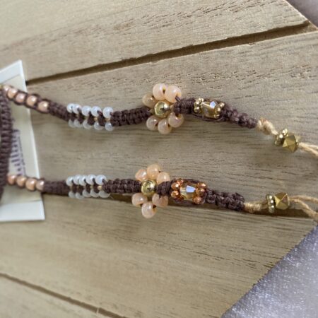 Quilling Love Macrame Brown Eyeglasses handles