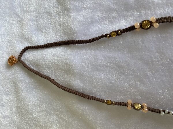 Quilling Love Macrame Brown Eyeglasses handles
