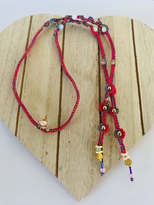 Quilling Love Macrame Pink Shine Eyeglasses handles