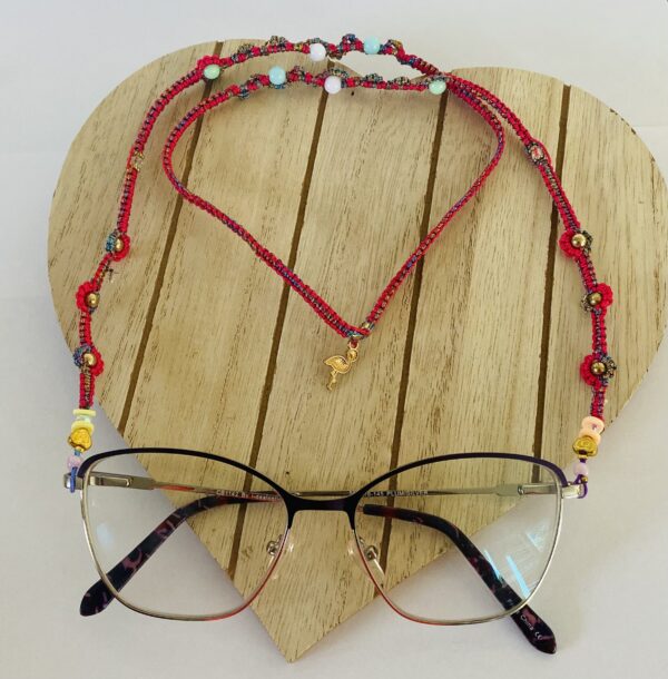 Quilling Love Macrame Pink Shine Eyeglasses handles