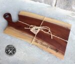 Live Edge Walnut Charcuterie Boards Personalized