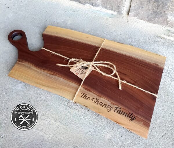 Live Edge Walnut Charcuterie Boards Personalized