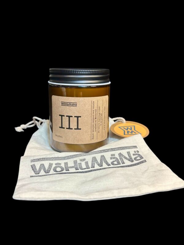 Wohumana III – Bourbon Candle | Coconut Soy Wax | Wood Wick