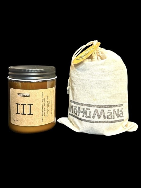 Wohumana III – Bourbon Candle | Coconut Soy Wax | Wood Wick