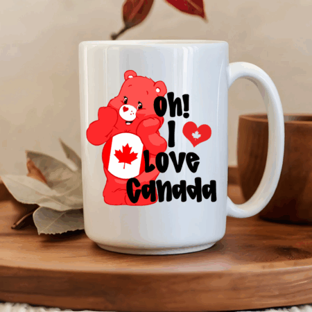 Care Bear Oh I Love Canada Mug