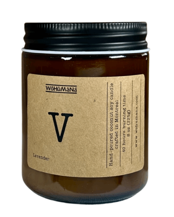 Wohumana V – Lavender Candle | Coconut Soy Wax | Wood Wick
