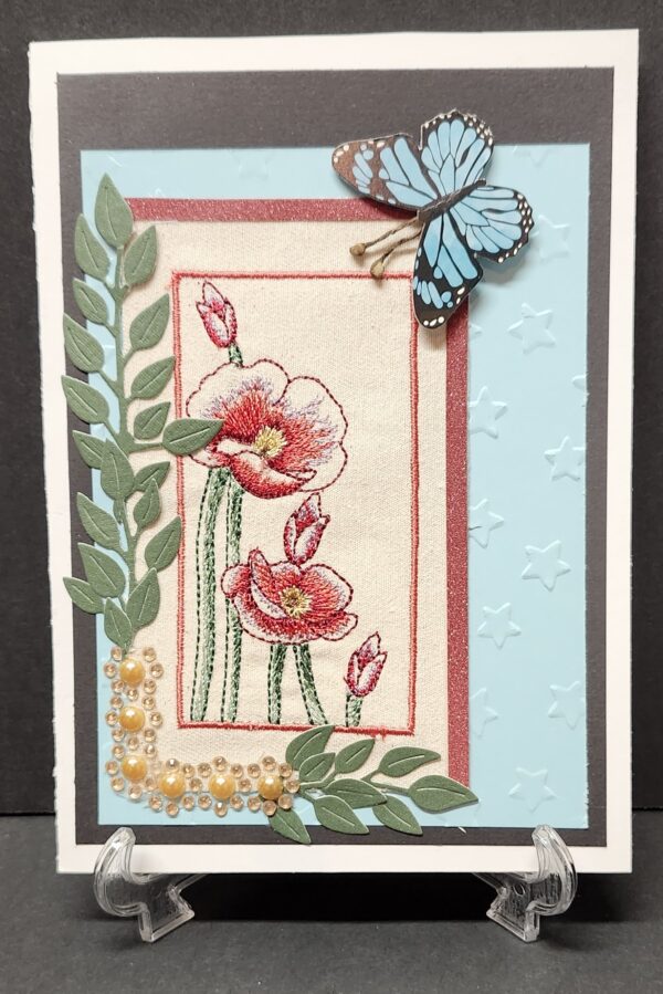 Machine Embroidered Greeting Cards